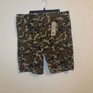 NWT Levi's Men's Cargo Carrier Shorts Multi‎ Pocket Shorts Color Camouflage sz38